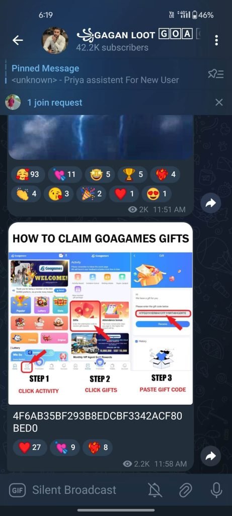 goa games telegram channel